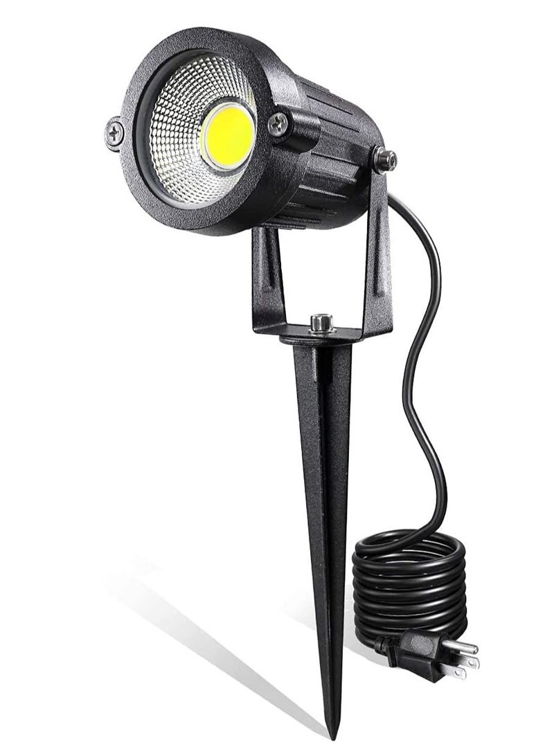 Luckam LED Landscape Lights, AC Outdoor Pathway Garden Yard Spotlight, IP65 Waterproof Flood Light, Spotlight with Spike Stand - Image 1