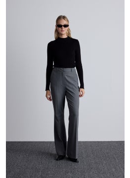 Manuka Flare Leg Classic Trousers Grey  - Image 3