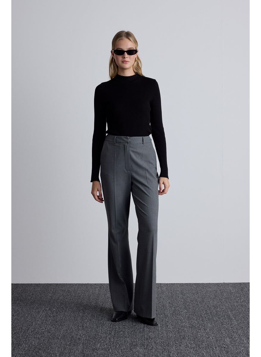 Manuka Flare Leg Classic Trousers Grey  - Image 3