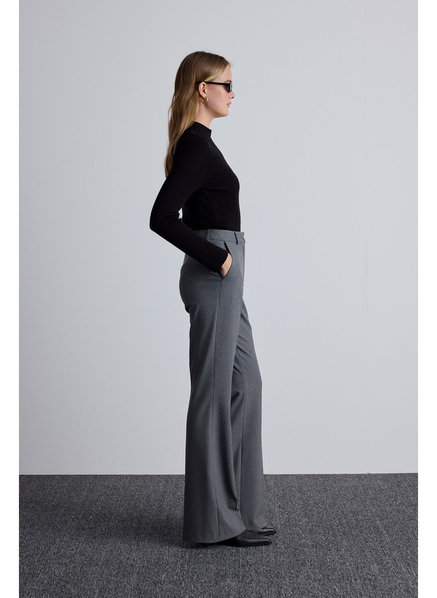 Manuka Flare Leg Classic Trousers Grey  - Image 5