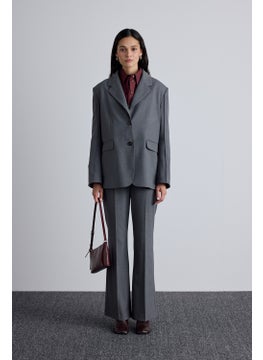 Manuka Flare Leg Classic Trousers Grey  - Image 2