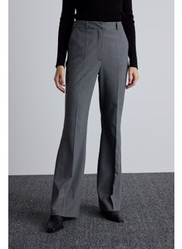 Manuka Flare Leg Classic Trousers Grey  - Image 4