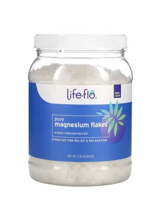 Life-flo Pure Magnesium Flakes, Super Concentrated, 2.75 lb (44 oz) 