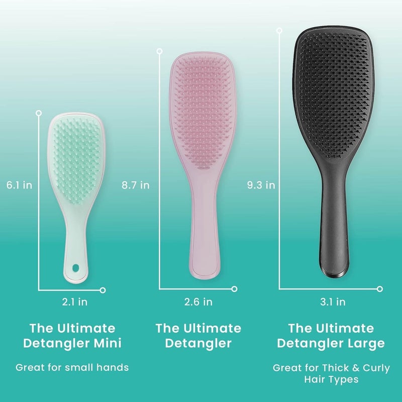 TANGLE TEEZER Gulf climate fit | The Mini Wet Detangler Hairbrush for Wet & Dry Hair | Perfect for Kids & Traveling | Eliminates Knots & Reduces Breakage | Marshmallow Duo Rack friendly - Image 2