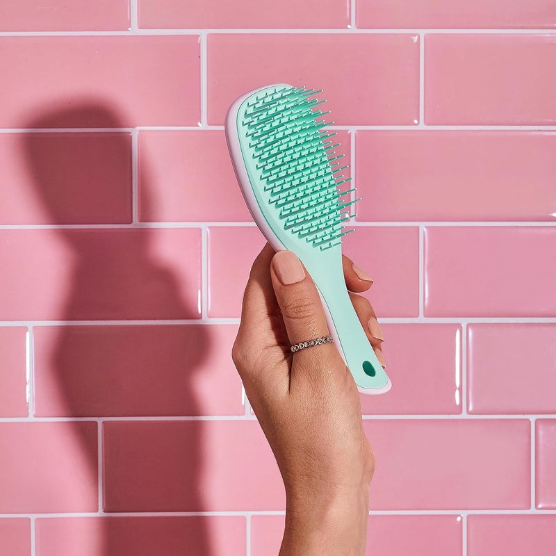 TANGLE TEEZER Gulf climate fit | The Mini Wet Detangler Hairbrush for Wet & Dry Hair | Perfect for Kids & Traveling | Eliminates Knots & Reduces Breakage | Marshmallow Duo Rack friendly - Image 3