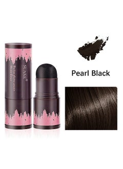 SUAKE Hairline Shadow Powder with Puff Touch Instantly Natural Magical Quick Cover Hair Root Dye Hair Root Concealer for Thinning Hair to Beautify Forehead Curves Pearl Black  - Image 1
