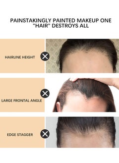 SUAKE Hairline Shadow Powder with Puff Touch Instantly Natural Magical Quick Cover Hair Root Dye Hair Root Concealer for Thinning Hair to Beautify Forehead Curves Pearl Black  - Image 4