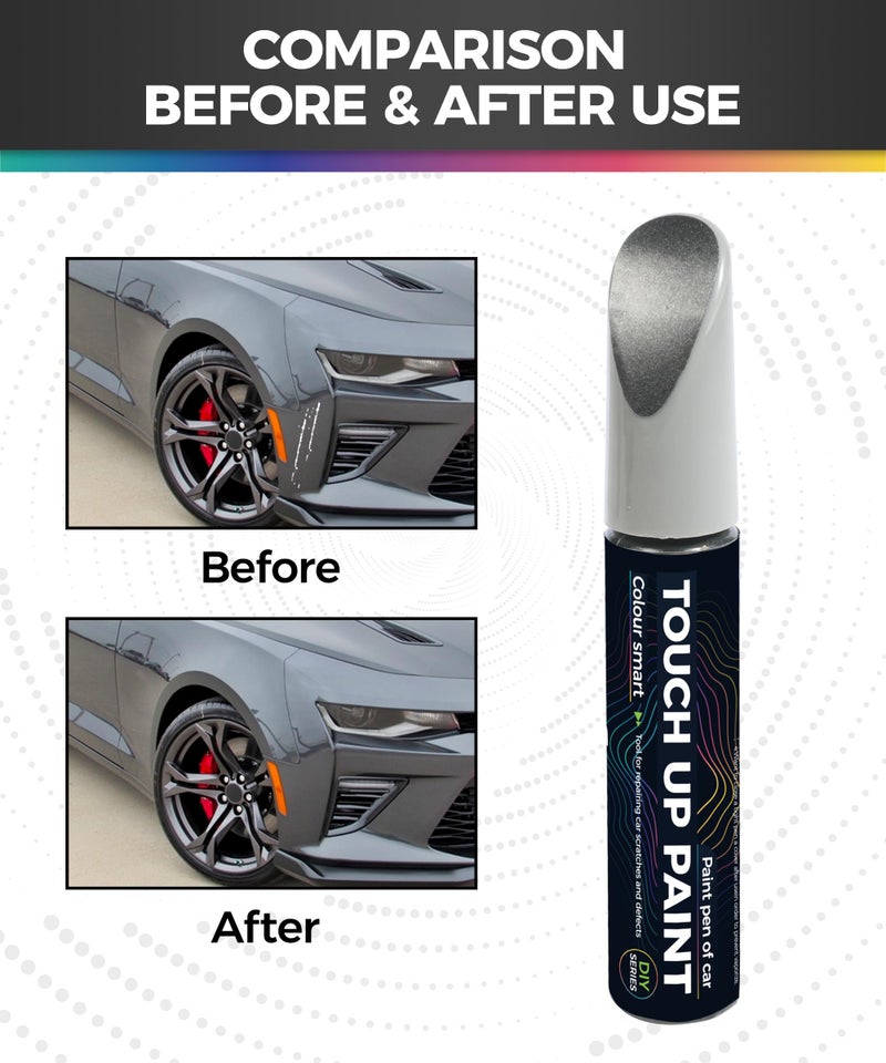 UBOG Touch Up Paint Pen,Touch Up Paint for Cars,Car Accessories Car Touch Up Paint, Automotive Paint Pen Scratch Repair,Car Remover Scratch Paint Pen,Car Paint Pen for Erase Car Scratches (Gray) - Image 2