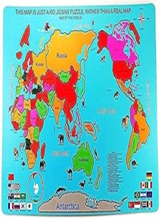 magnetic Wold Map Puzzle