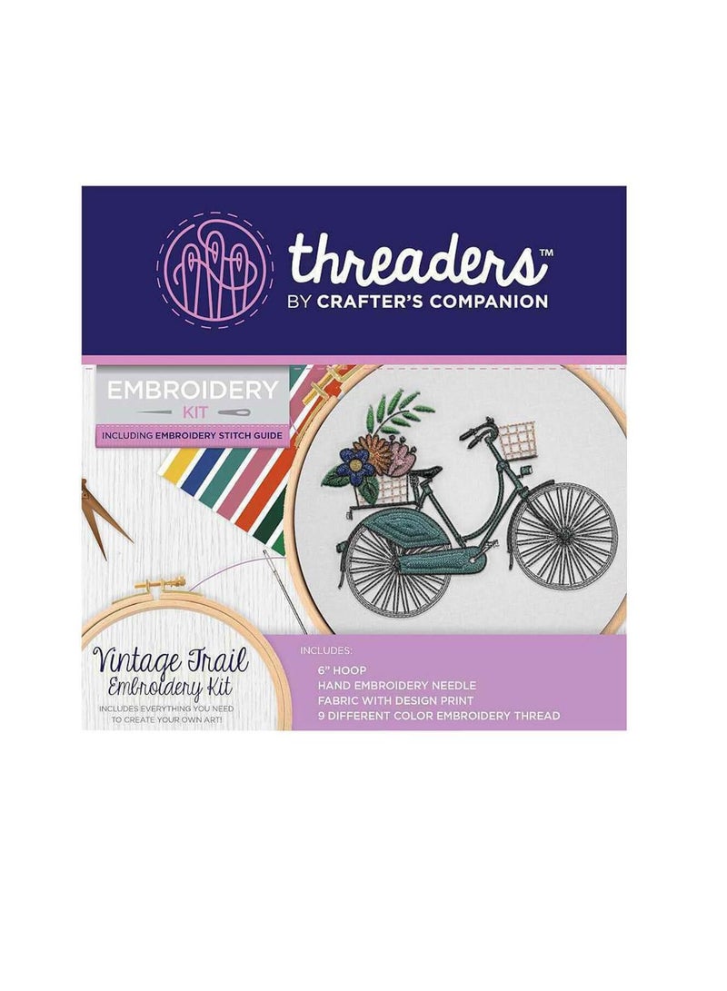 Crafter's Companion Embroidery Threaders Kit Vintage Trail - Image 1