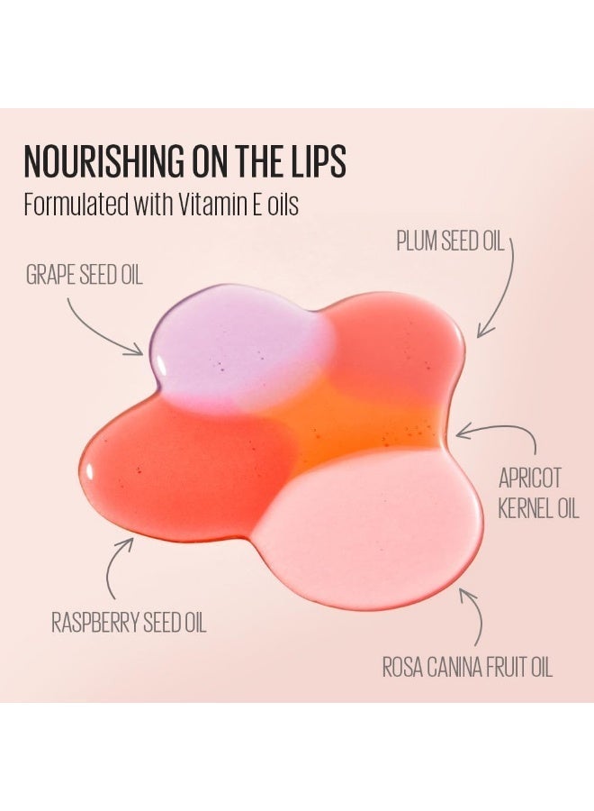 KAJA Juicy Glass Lip Oil - Grape Glowtini - Clear Tint Gloss Plumper - Hydrating Lightweight Shine with Vitamin Tree Fruit Oil, Vegan Cruelty-Free 4ml - Image 5