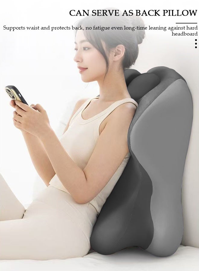 DUNISO Bed Reading Pillow ,Memory Foam Multi Functional Comfortable Leg Rest Cushion, Couples Pregnanly Pillow, Stomach Sleeping Pillow for Sleeping,Sofa,TV,Chair,Couch,Floor,Lounge,Gamers, Readers & Nursing Moms - Image 4