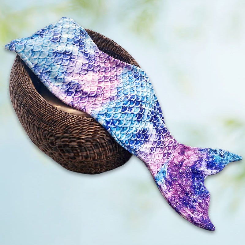 Factory Mermaid Tail Children'S Sleeping Bag Mermaid Blanket Baby Kick-Proof Flannel Children'S Blanket - Image 1