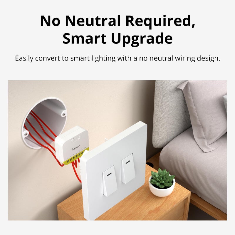 SONOFF MINI Duo-L Zigbee Smart Switch â€“ No Neutral Wire, Zigbee 3.0, Dual Channel, Compact Design, Works with Alexa, Google Home - Image 4