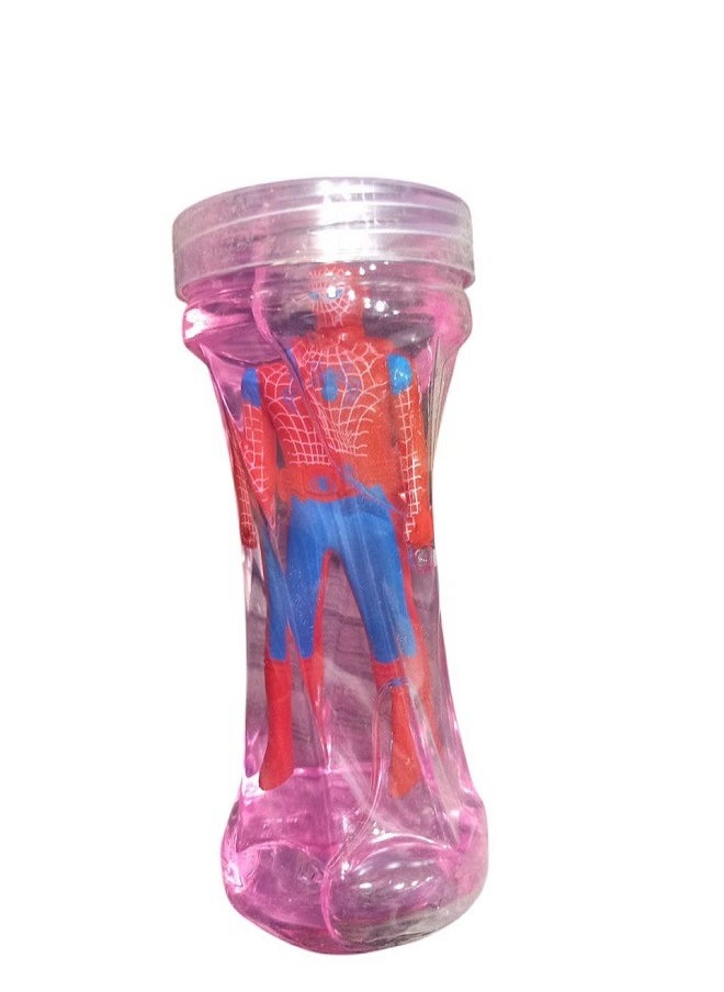 Slime Crystal Slime Bottle With SuperHero Character (Pink) 