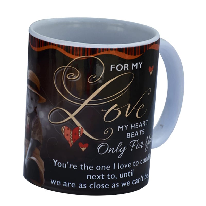 Saugat Traders Valentine Day Gift for Boys Girls Love Greeting Card Coffee Mug with Teddy Artificial Red Rose Birthday - Image 4