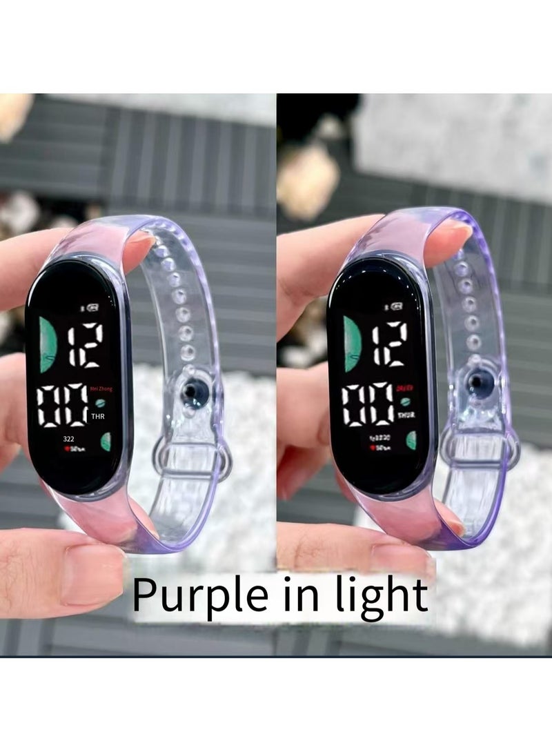 Luminous waterproof watch for boys and girls that changes color when exposed to light - Image 1