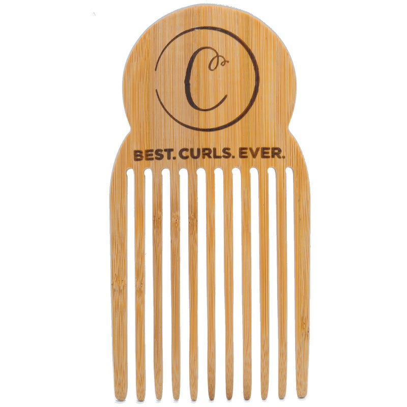 Controlled Chaos Bamboo Hair Comb  Detangling Comb for Thick Curly Hair Long Tooth Wooden Comb for Men Women  Kids