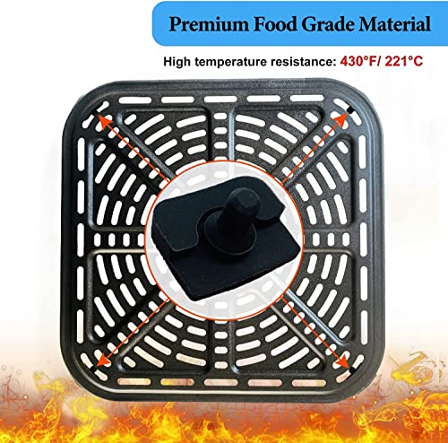 HQT Air Fryer Silicone Bumpers for 6.8QT COSORI Air Fryers, 4PCS Upgraded Air Fryer Rubber Tabs, Rubber Pieces, Rubber Feet, Rubber Parts, Rubber Stoppers for 6.8Quart COSORI Air Fryers - Image 3