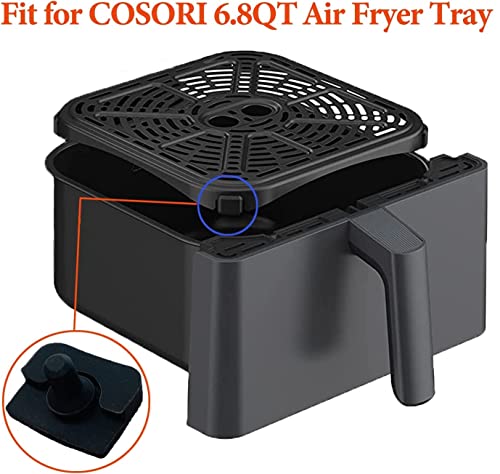 HQT Air Fryer Silicone Bumpers for 6.8QT COSORI Air Fryers, 4PCS Upgraded Air Fryer Rubber Tabs, Rubber Pieces, Rubber Feet, Rubber Parts, Rubber Stoppers for 6.8Quart COSORI Air Fryers - Image 2
