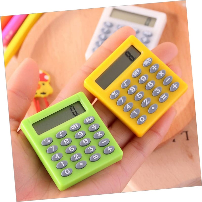 Generic 9pcs Electronic Calculator Middle School Calculator Boys and Girls Portable Lightweight for Test School Random Color - Image 4