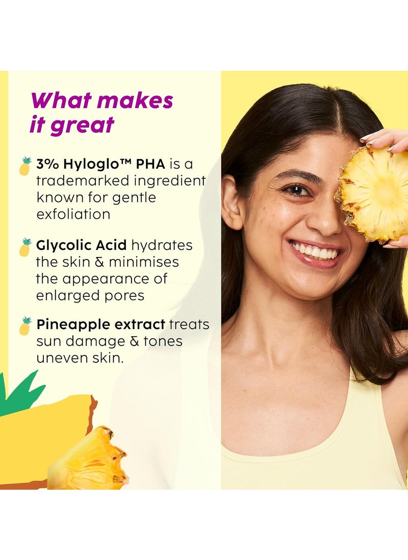 PLIX THE PLANT FIX Pineapple PHA 3% Alcohol Free Face Toner (150ml) | Pore Tightening & Mild Exfoliation for Oily, Acne Prone, Sensitive & Normal Skin | Hydrating Face Toner for Glowing Skin  - Image 3