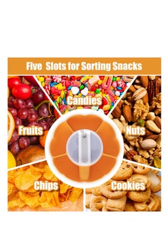Excefore Snack Bowl for Stanley 40 oz Cup with Handle, Snack Tray on Top for Stanley Cup Accessories, Reusable Silicone Snack Ring for Tumbler, Gifts for Women, 40 oz, orange  - Image 4