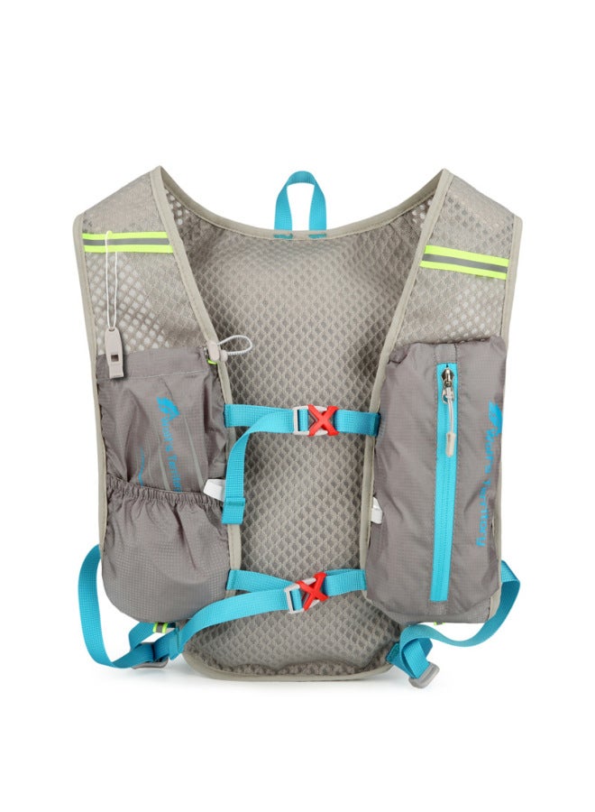 Style Lightweight Outdoor Cycling Bag Multifunctional Waterproof Sports Water Bag Breathable Hiking Off-road Running Vest Backpack-Color:Blue  - Image 5