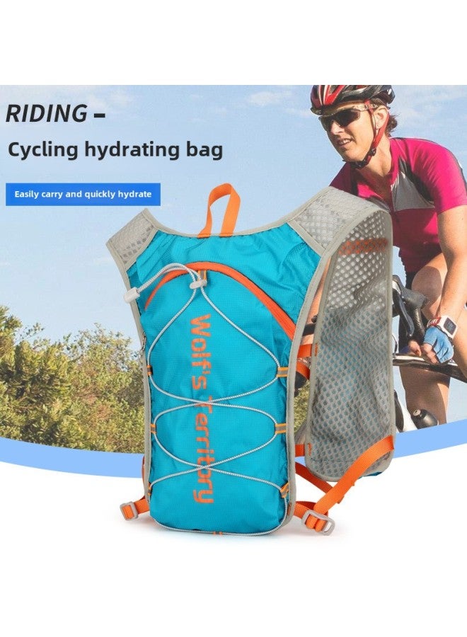 Style Lightweight Outdoor Cycling Bag Multifunctional Waterproof Sports Water Bag Breathable Hiking Off-road Running Vest Backpack-Color:Blue  - Image 3