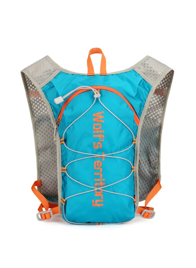 Style Lightweight Outdoor Cycling Bag Multifunctional Waterproof Sports Water Bag Breathable Hiking Off-road Running Vest Backpack-Color:Blue  - Image 1