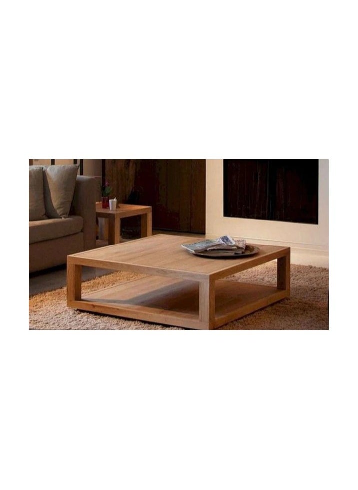 Generic Natural wood coffee table - 80 * 40 - CHCT036  - Image 1