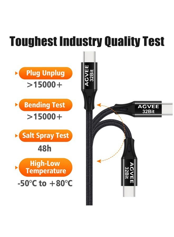 AGVEE 6.6ft Dual DAC 32Bit/384kHZ USB C to RCA Audio Cable, Type C to 2RCA Y Splitter Cord for iPhone 16 15 iPad Pro Samsung Galaxy S24 S23 S22 S21, Google Pixel Series, Amplifiers, Black - Image 5