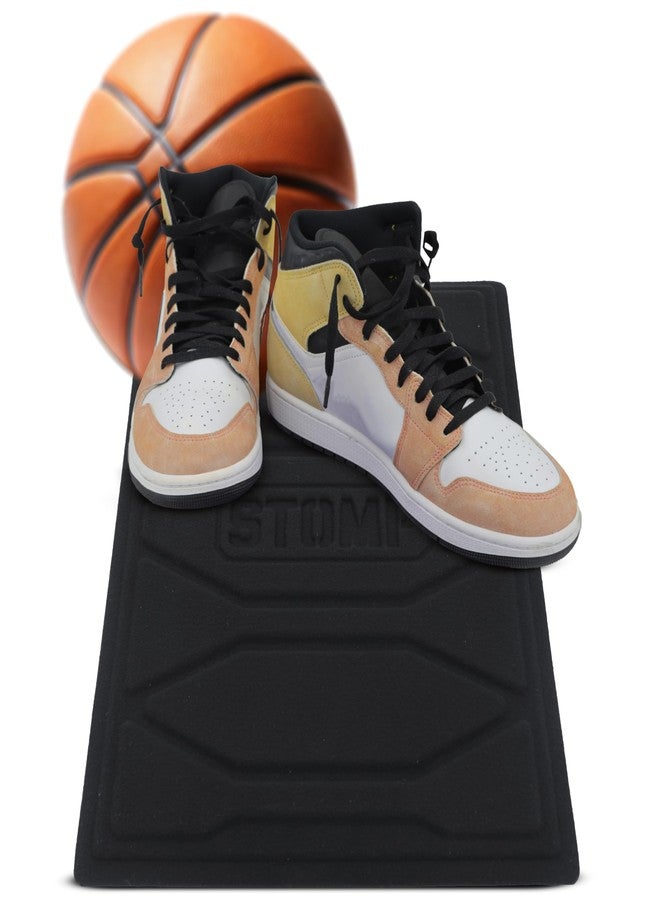 STOMP Athletics: Reusable Mini Traction Mat for Volleyball & Basketball Shoes - Alternative for Basketball Sticky Mats for Shoes - Durable & Non-Slip Shoe Cleaning Pad - 11"x15", Black - Image 5
