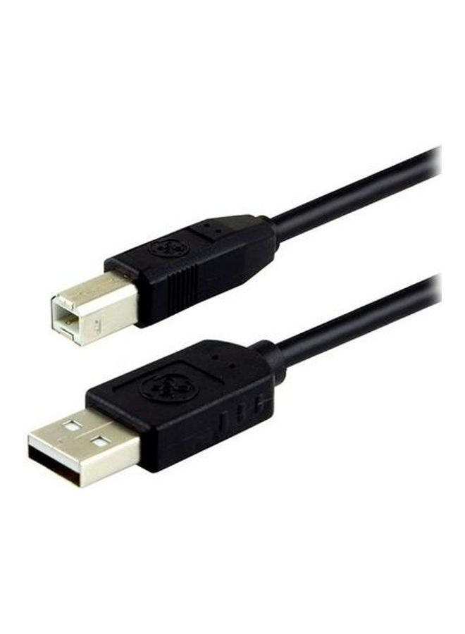 eDataLife USB Printer Cable V2.0 1.5M Black High-Speed Data Transfer Compatible for Home Office Daily Use - Image 2