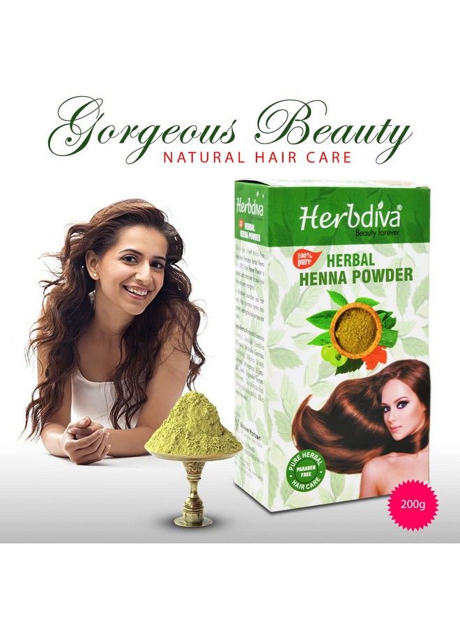 Herbdiva Herbal Henna Powder 200Gm Pack Of 2 - Image 3