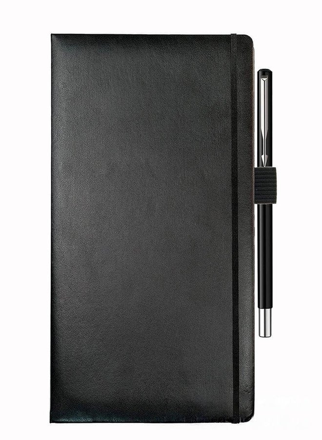 Much Hotter 5 Pcs Pen Loop Holder for Notebooks Journals Planners Tablet Case, Self Adhesive Leather Pencil Holder with Elastic Loop for Pens, Apple Pencil, Stylus Pen -Black - Image 5