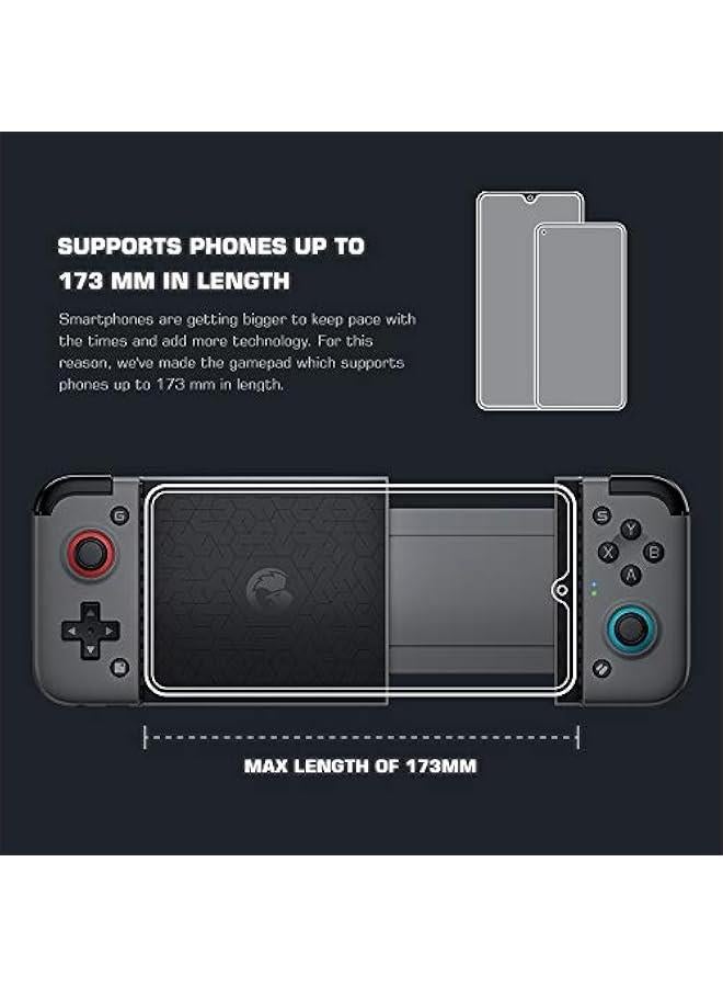 X2 Bluetooth Mobile Gaming Controller,Phone Controller for Android and iOS,Wireless Mobile Game Controller Grip Support Xbox Game Pass, xCloud, Stadia, Vortex and More