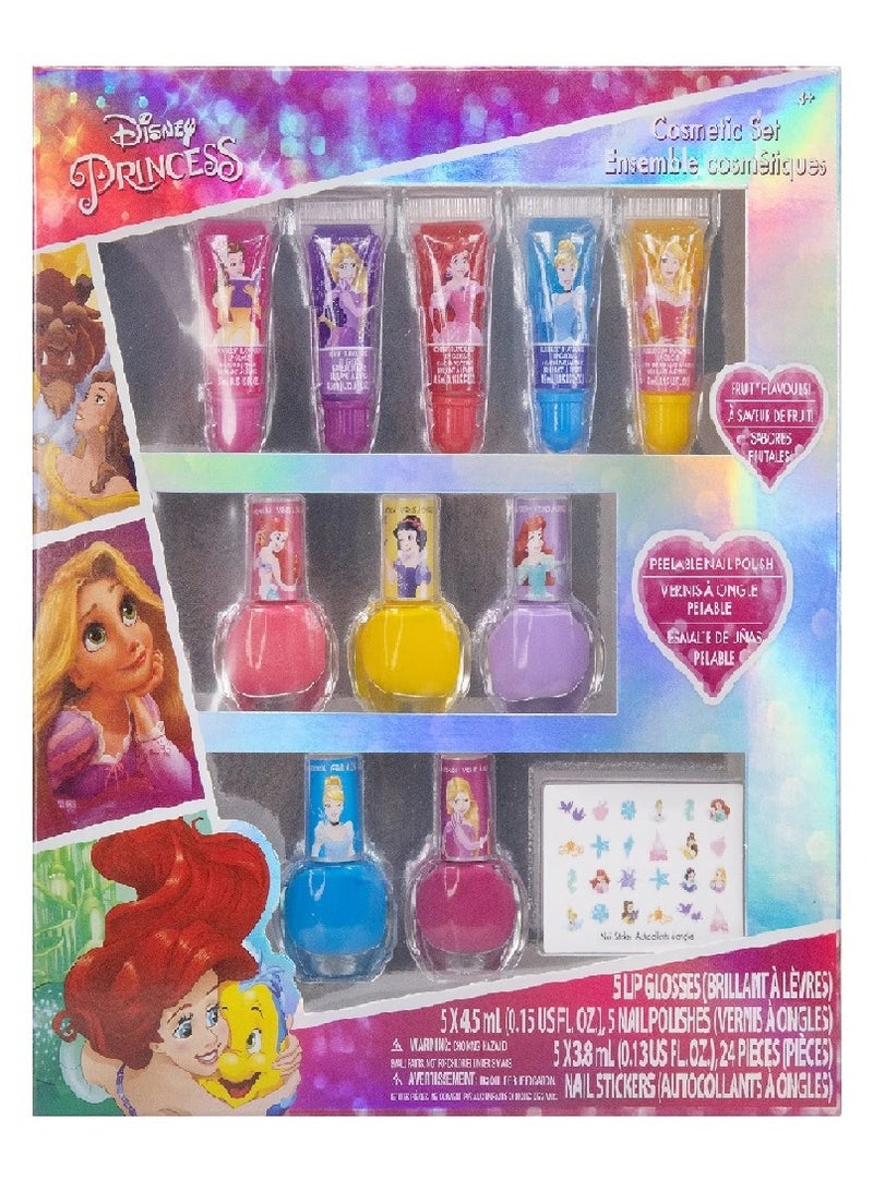 TownleyGirl Disney Princess Sparkly Cosmetic Makeup 11Pcs Set DP2811GA - Image 1
