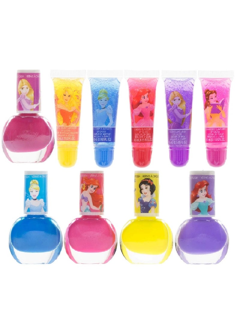 TownleyGirl Disney Princess Sparkly Cosmetic Makeup 11Pcs Set DP2811GA - Image 2