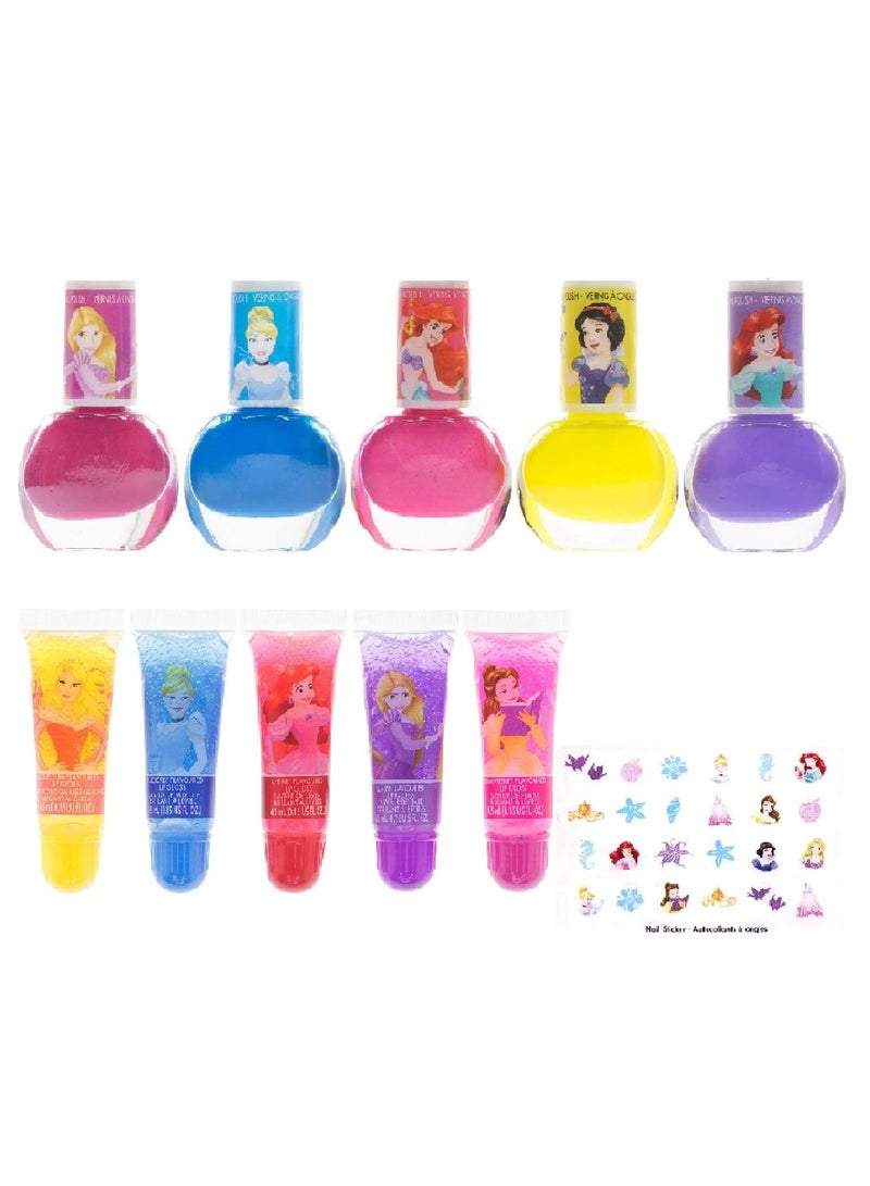TownleyGirl Disney Princess Sparkly Cosmetic Makeup 11Pcs Set DP2811GA - Image 4