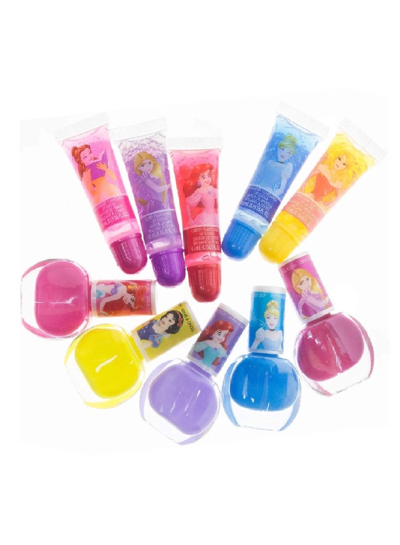 TownleyGirl Disney Princess Sparkly Cosmetic Makeup 11Pcs Set DP2811GA - Image 5