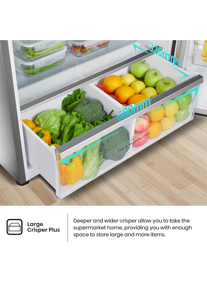 Hisense RT3N729NBI - Two Door Top 729L Freezer Fridge, Easy Approach Drawers, Total No Frost, 1 Year Full & 5 Years Compressor Manufacturer Warranty RT3N729NBI silver - Image 4