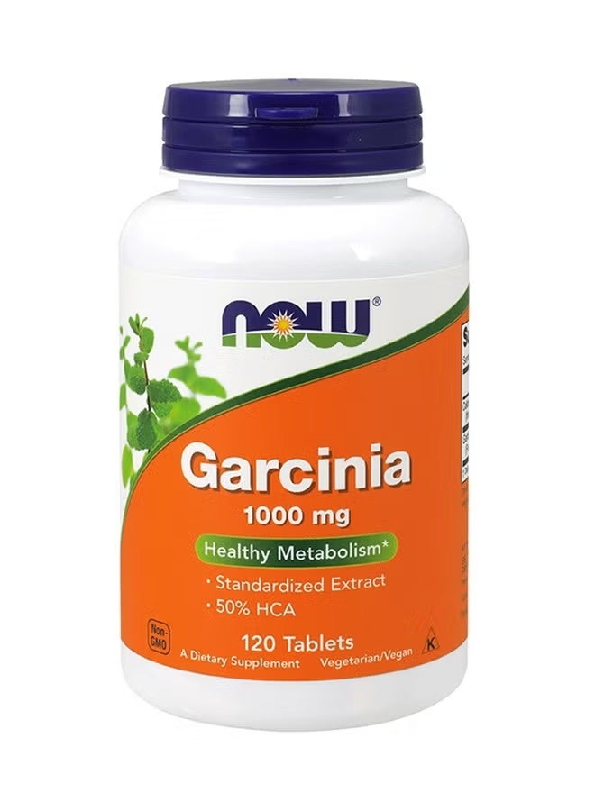 NOW Garcinia 1000mg Tablets 120s | Supports Weight Management | Herbal Supplement - Image 1