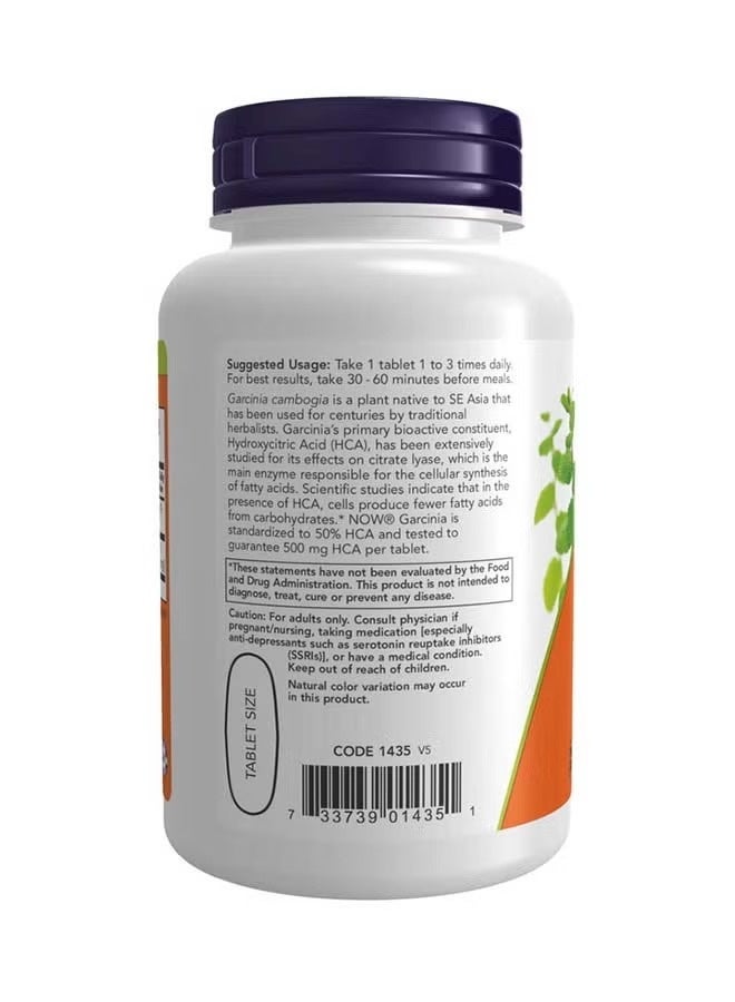 NOW Garcinia 1000mg Tablets 120s | Supports Weight Management | Herbal Supplement - Image 3