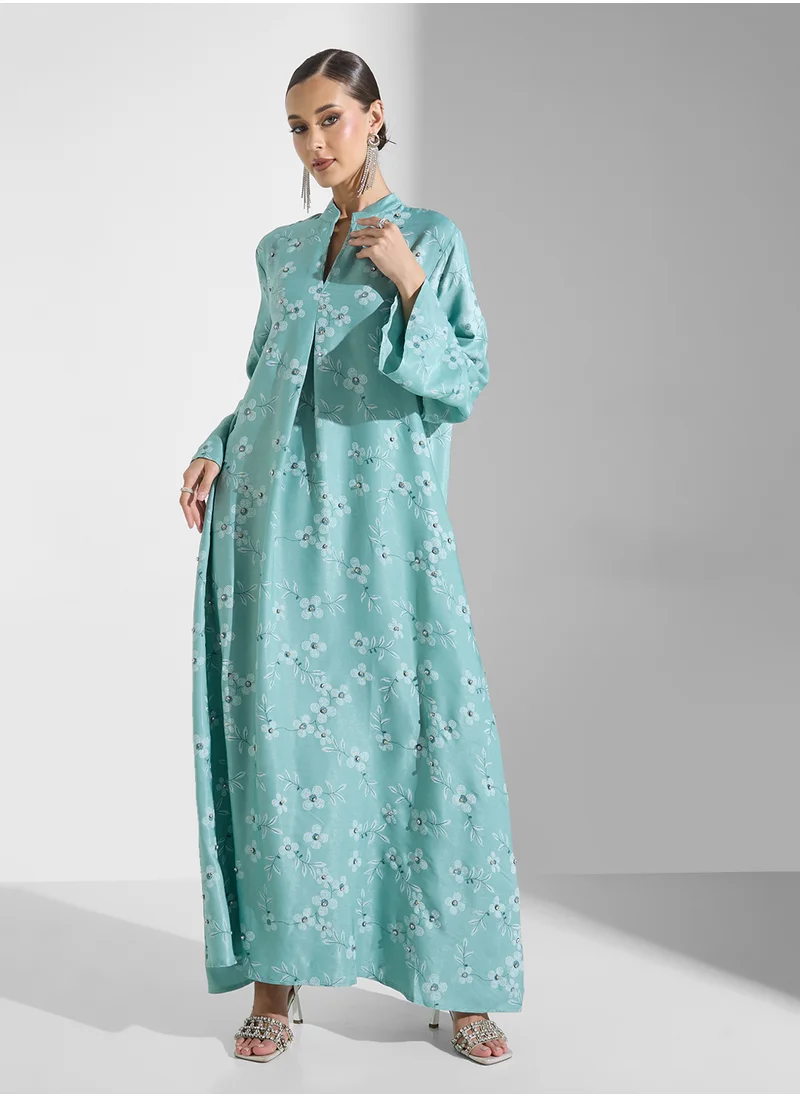 Khizana Embroidered Jalabiya