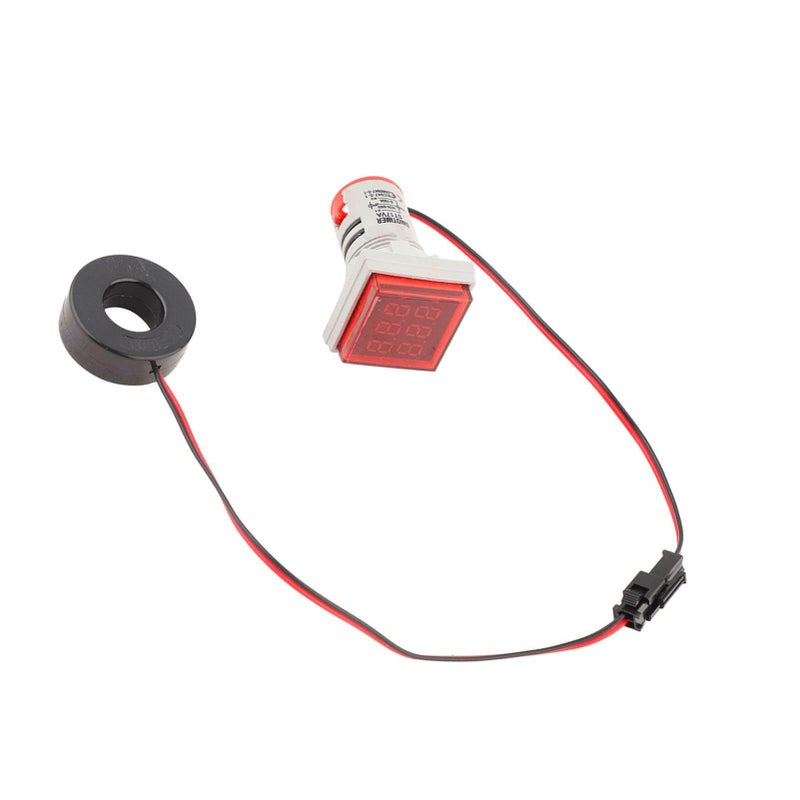 Zerodis Clear Display LED Voltmeter Indicator 0 100A Meter Small Exquisite Wide Range Red - Image 3