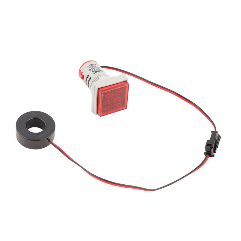 Zerodis Clear Display LED Voltmeter Indicator 0 100A Meter Small Exquisite Wide Range Red - Image 2