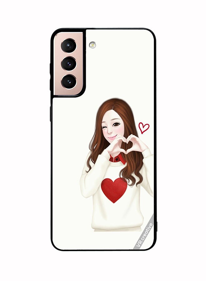 VR CREATIVE Protective Case Cover For Samsung Galaxy S21 5G Lucy Design Multicolour - Image 1