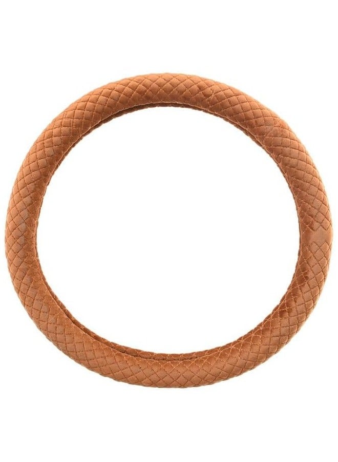 غطاء طارة دركسيون قطيفة - لون هافان - Image 2