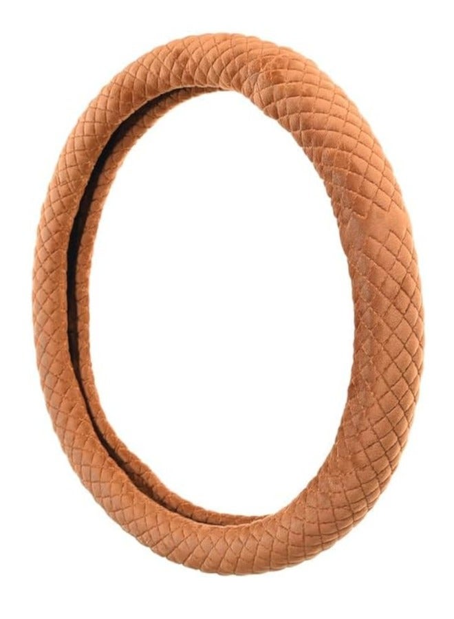 غطاء طارة دركسيون قطيفة - لون هافان - Image 3